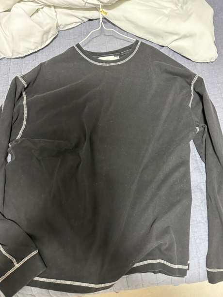 커스텀어클락(COSTUME O’CLOCK) 피그먼트 절개 티셔츠 롱슬리브 7 COLOR 후기