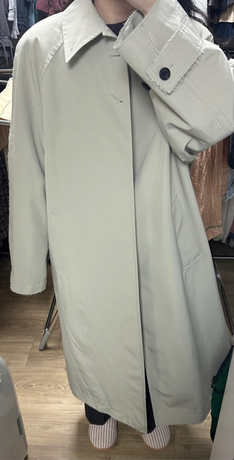 인사일런스 우먼(INSILENCE WOMEN) 피그먼트 워시드 발마칸 코트 GREY BEIGE 후기