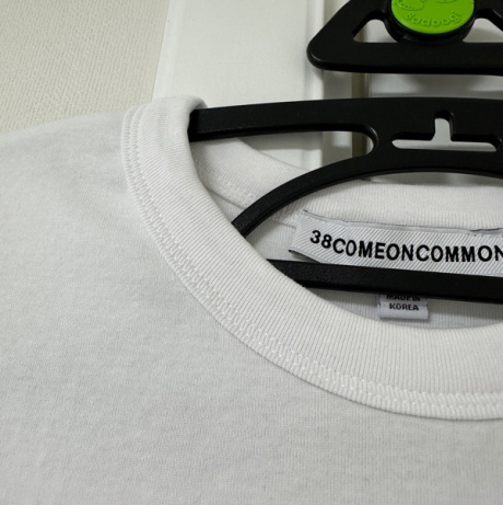 38컴온커먼(38COMEONCOMMON) Cap Sleeve Round T-Shirts (White) 후기