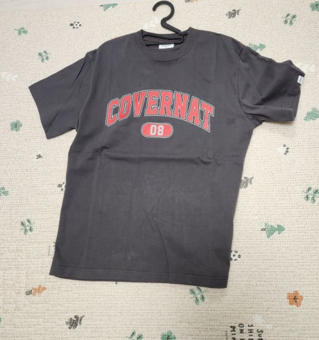 커버낫(COVERNAT) 아치 로고 티셔츠 차콜 후기