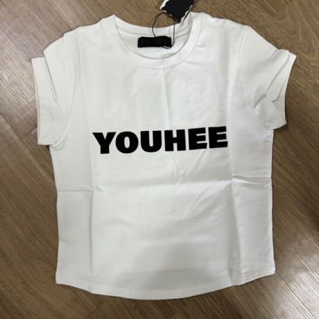 유희(YOUHEE) BASIC LOGO T-SHIRTS WHITE 후기