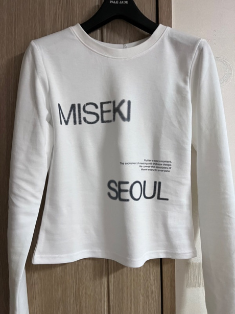 미세키서울(MISEKI SEOUL) Logo long sleeves WHITE 후기