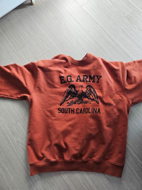 에스피오나지(ESPIONAGE) Army SC Heavyweight Sweatshirt Burnt Orange 후기
