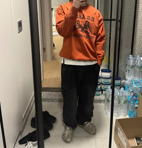 에스피오나지(ESPIONAGE) Army SC Heavyweight Sweatshirt Burnt Orange 후기