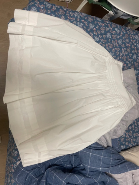 리엘(RE L) Powder pintuck skirt (white) 후기