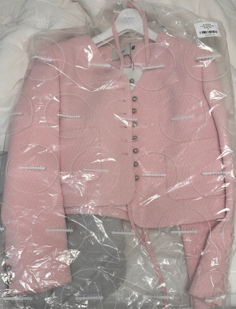 에트몽(ETMON) V-Neck Strap Tweed Jacket, Pink 후기