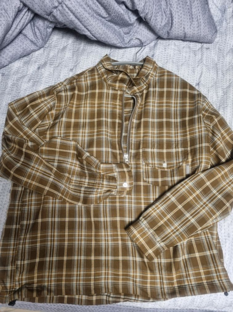에스피오나지(ESPIONAGE) Vintage Plaid Pullover Shirt Brown 후기