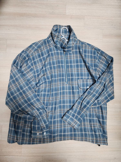 에스피오나지(ESPIONAGE) Vintage Plaid Pullover Shirt Blue 후기