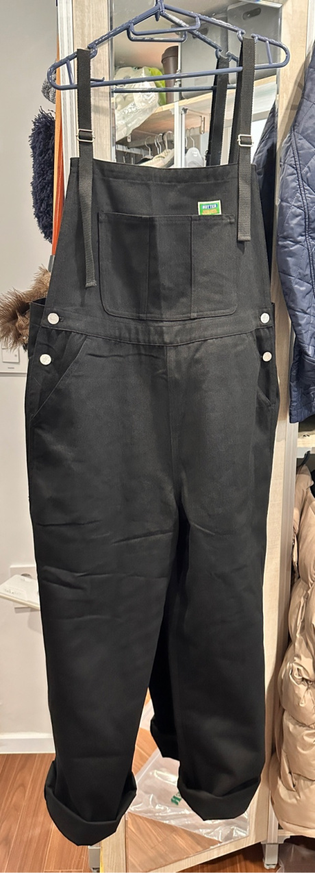 그린버터(GREENBUTTER) Teddys Cotton Overall pants (Black) 후기