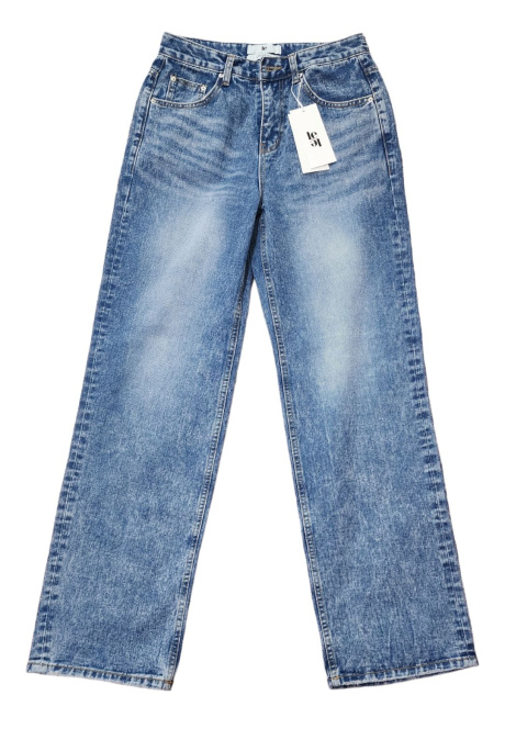 르(LE) straight-fit washed denim pants (blue) 후기