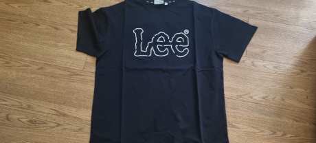 리(LEE) 라인 트위치 로고 티셔츠 블랙 후기