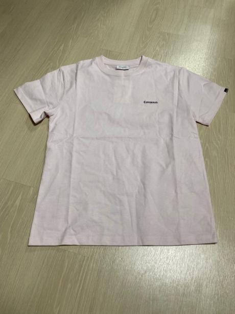 커버낫(COVERNAT) 스몰 어센틱 로고 티셔츠 라이트 핑크 후기