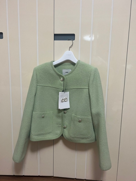 에트몽(ETMON) Curved Round Tweed Jacket, Light Green 후기