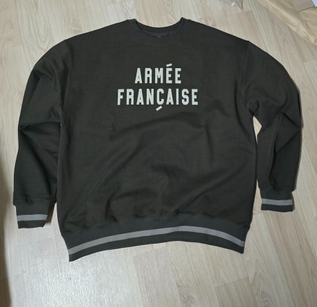 카네이테이(KANEITEI) ARMEE FRANCAISE CREWNECK (OLIVE DRAB) 후기