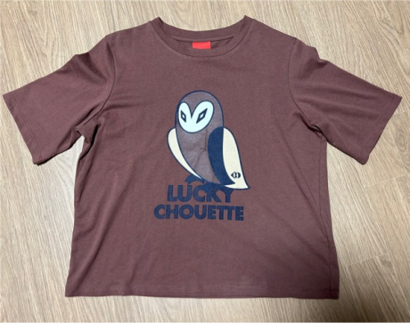 럭키슈에뜨(LUCKY CHOUETTE) [Signature] 24SS Chouette T-shirt_LFTAM24730BRX 후기