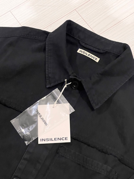 인사일런스(INSILENCE) 커티드 라인 셔츠 자켓 BLACK 후기