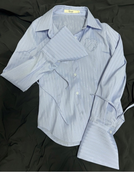 리마지(REMAGIE) Striped Slim Fit Shirt (Light Blue) 후기