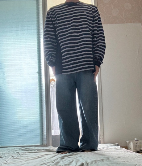 라벨아카이브(LABELARCHIVE) Osk striped T-shirt navy 후기