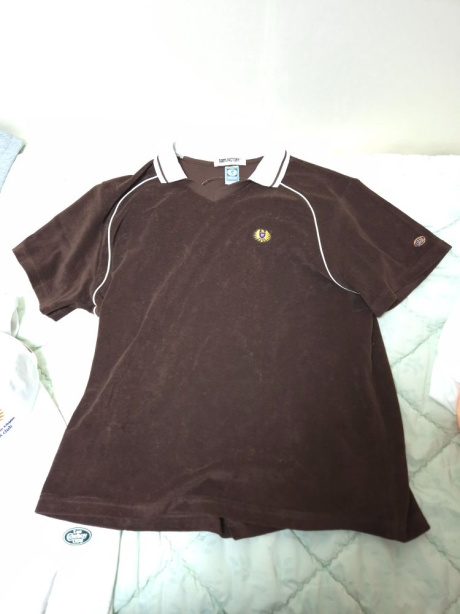 디스커스 애슬레틱(DISCUS ATHLETIC) DA × OAM Emblem Terry Tennis Shirt Brown 후기