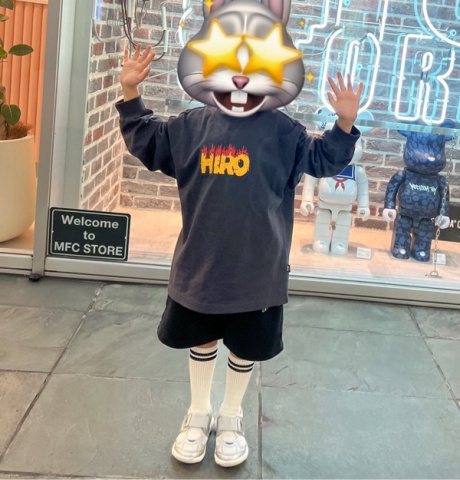 히로(HIRO) 플레임 로고 티셔츠 후기