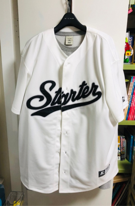 스타터(STARTER) 베이스볼 저지 셔츠 반소매 (화이트) SA242ISH03_WHT 후기