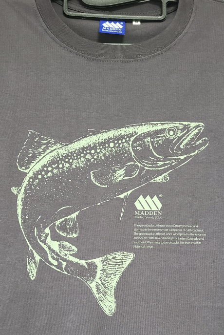매든(MADDEN) CLRD Fish Graphic T-Shirt Charcoal 후기