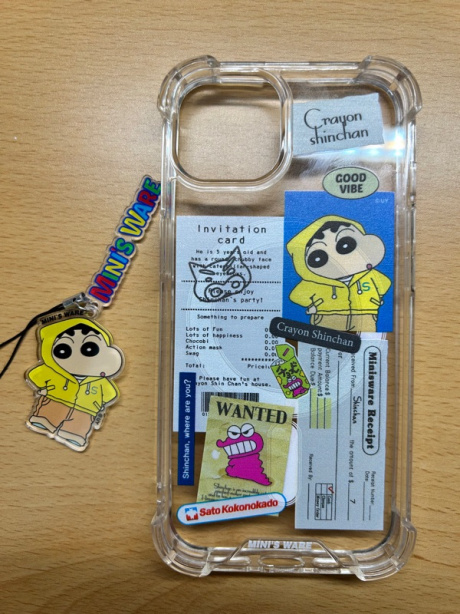 미니스웨어(MINI'S WARE) Crayon Shin-Chan Sticker Collage Magsafe Case_Hood 후기