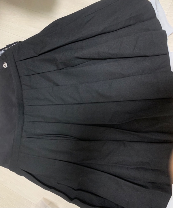 코이세이오 038(COYSEIO 038) DOUBLE WAISTED PLEATS SKIRT GREY