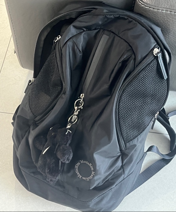 마뗑킴(MATIN KIM) EXPLORER ZIPPER BACK PACK IN BLACK - 사이즈