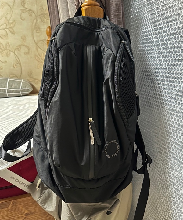 마뗑킴(MATIN KIM) EXPLORER ZIPPER BACK PACK IN BLACK - 사이즈