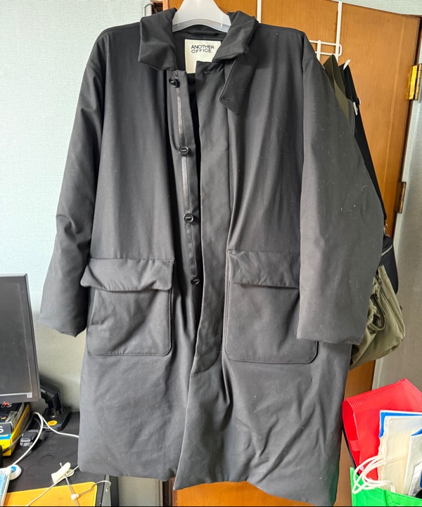어나더 오피스(ANOTHER OFFICE) Ample Down Long Coat (Black