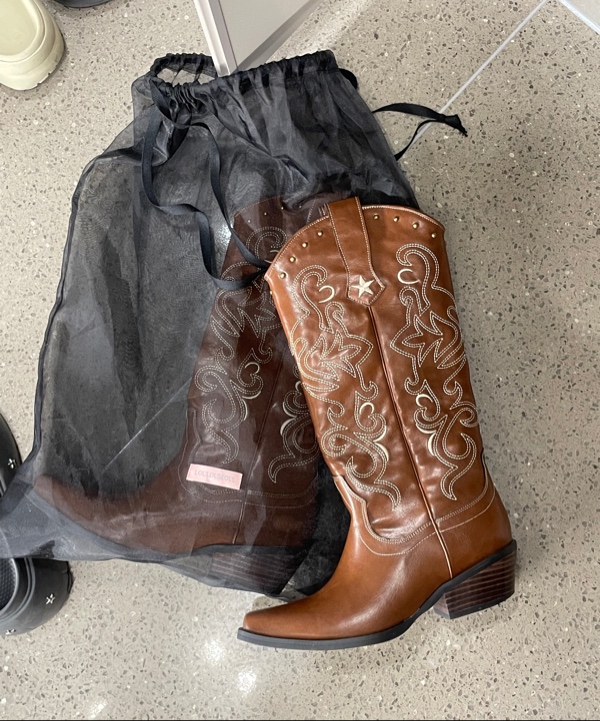 루루서울(LOULOUSEOUL) Hot! Chocolate Western Boots (Brown