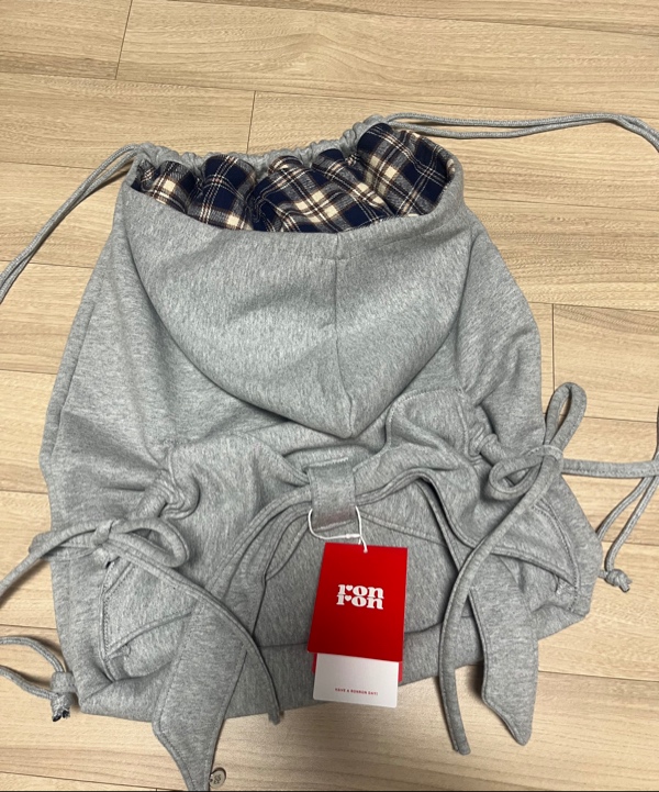 론론(RONRON) RIBBON HOOD SHOES BAG GREY - 사이즈 & 후기 | 무신사
