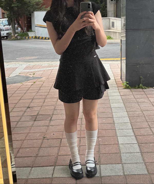미세키서울(MISEKI SEOUL) Pleats button mini onepiece BLACK