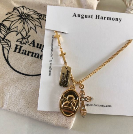 어거스트 하모니(August Harmony) Angel necklace (Gold/surgicalsteel) - 53,100 | 무신사 스토어