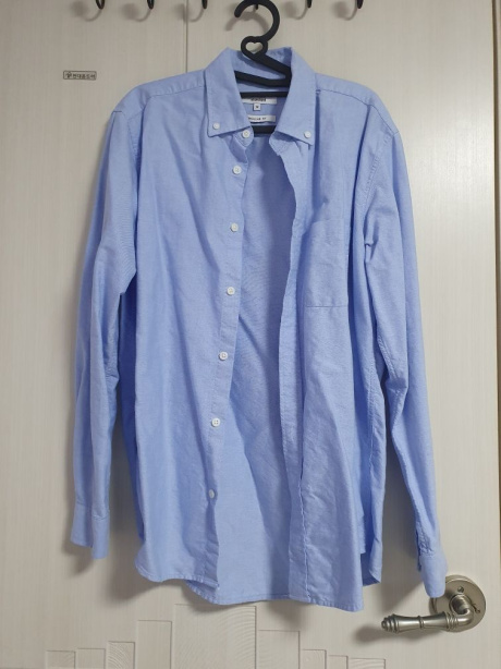 무신사 스탠다드(MUSINSA STANDARD) 베이식 옥스포드 셔츠 [블루] 후기