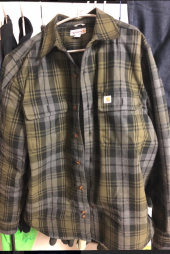 carhartt hubbard slim fit flannel shirt