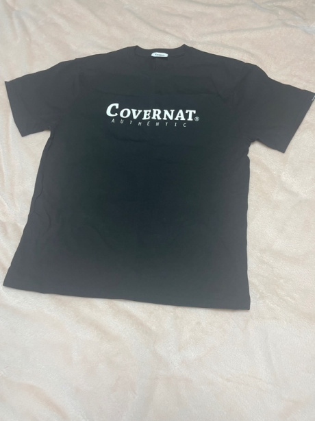 커버낫(COVERNAT) 어센틱 로고 티셔츠 블랙 후기