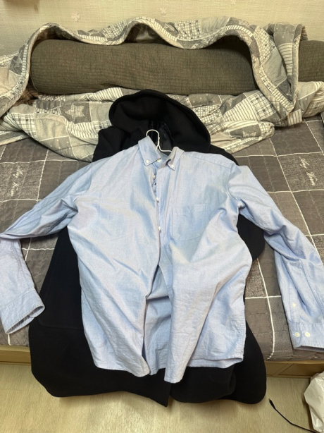 무신사 스탠다드(MUSINSA STANDARD) 릴렉스 핏 옥스포드 셔츠 [블루] 후기