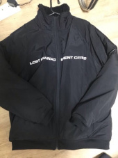 lmc boa fleece reversible full zip jacket black