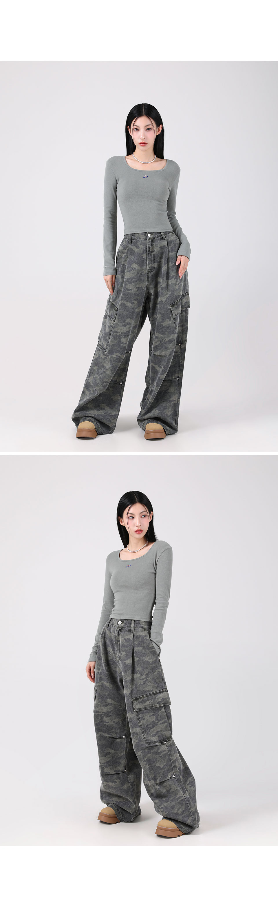 MUSINSA公式 | AVANDRESS Side Big Cargo Pants CAMO