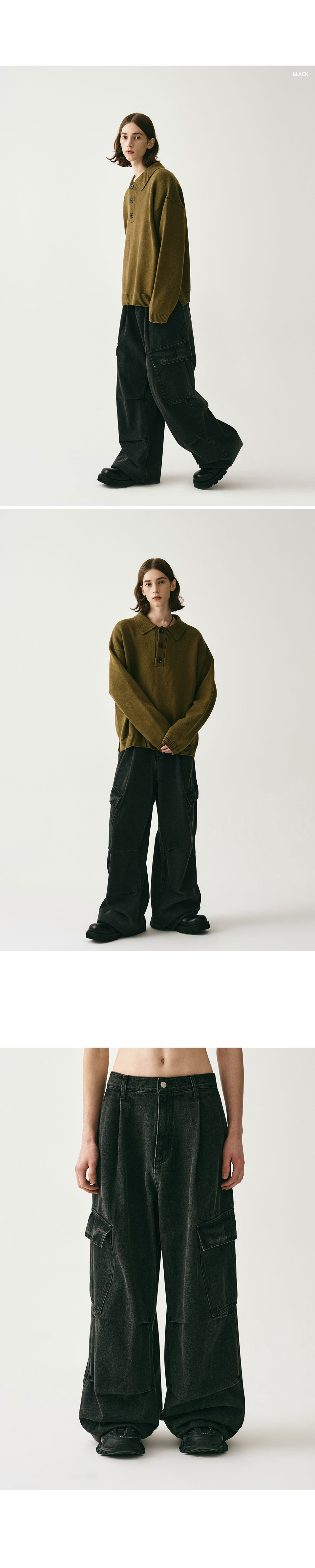 MUSINSA公式 | AVANDRESS Side Big Cargo Pants CAMO