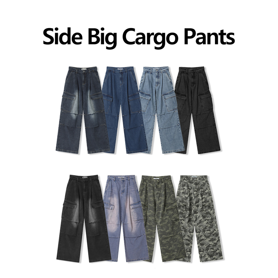 MUSINSA公式 | AVANDRESS Side Big Cargo Pants CAMO