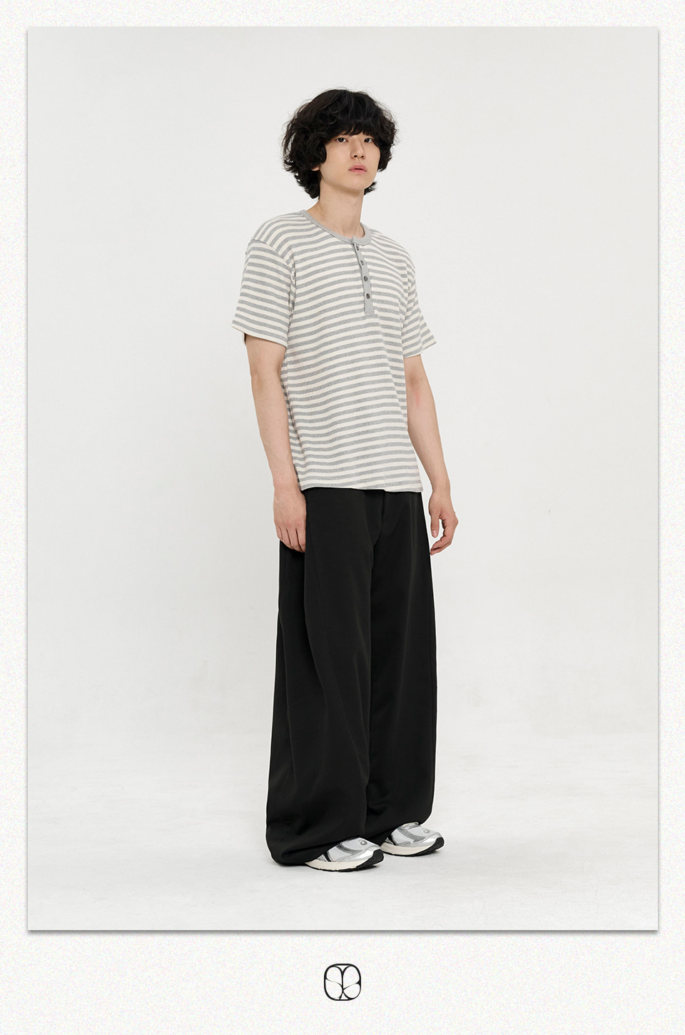 MUSINSA公式 | SIGNATURE マルチタックワイドスラックス[ブラック]