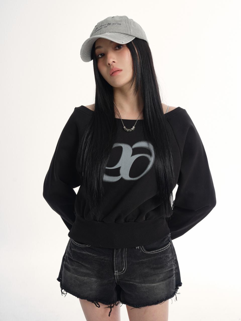 MUSINSA公式 | ASON MANDY SWEATSHIRT / BLACK