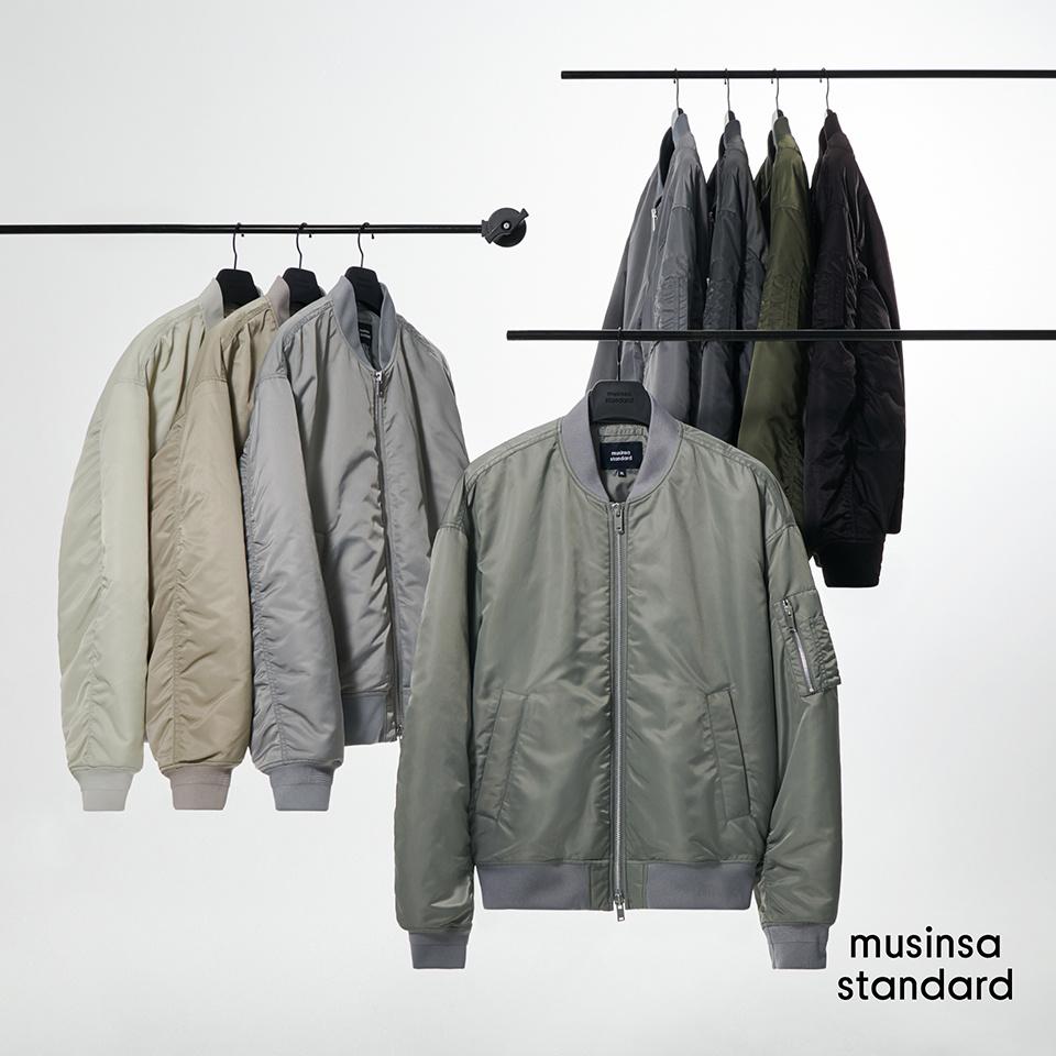 MUSINSA公式 | MUSINSA STANDARD 特大MA-1ボンバージャケット[ブラック]