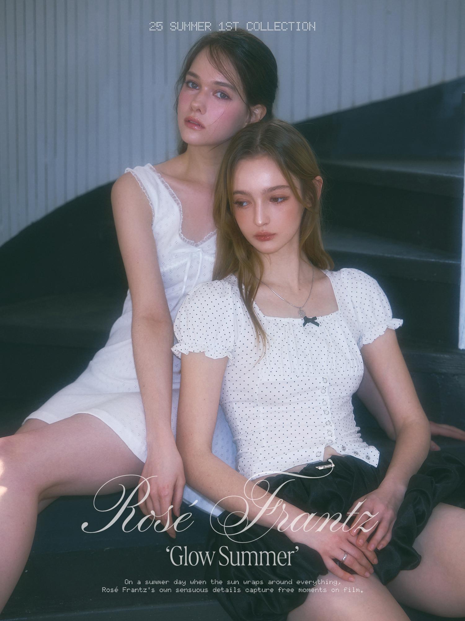 MUSINSA公式 | ROSEFRANTZ Frill Shirring Sleeveless [Black]