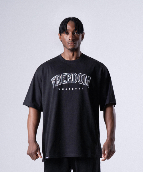 n*a様 FREEDOM SLEEVE CUT&SEW フリーダムスリーブテンダ MUSINSA公式 | FREEDOM フリーダムアーチロゴセミオーバーフィットT