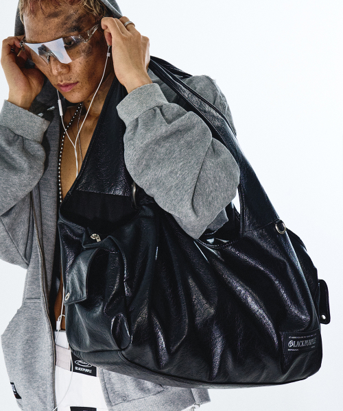 BLACK PURPLE MUSINSA ムシンサ バッグ かばん 韓国 MUSINSA | BLACK