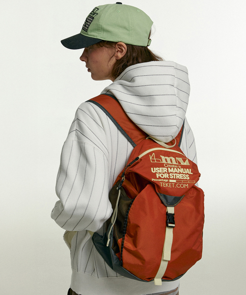 MUSINSA公式 | TEKET LMM Flap Backpack Gray